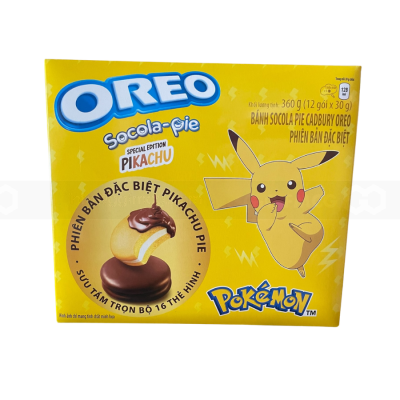 Wholesale Cadbury Oreo Chocolate Pie 360g x 8 Boxes - Pikachu Version