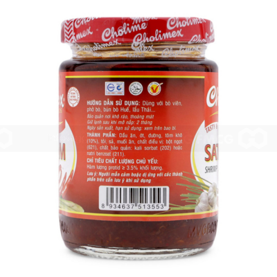 Wholesale Cholimex Shrimp Shrimp Satay XO Glass 170g x 36 Bottle