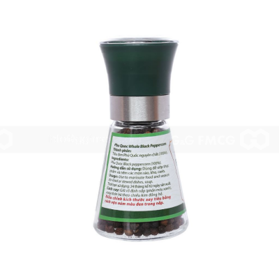 Wholesale Phu Quoc DH Foods Whole Black Peppercorn - Ceramic ginder 45g x 24 bottles