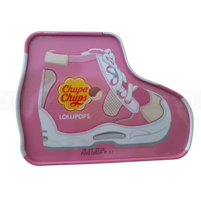 Wholesale Chupa Chups Shoe Tin Pink 12gr x 7 pcs x 8 tins x 2 bags/carton