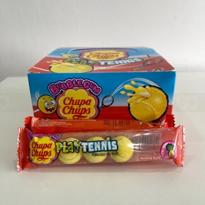 Chupa Chups Tennis Ball Bubblegum Pineapple Flavor 18g x 20 Packs x 8 Boxes