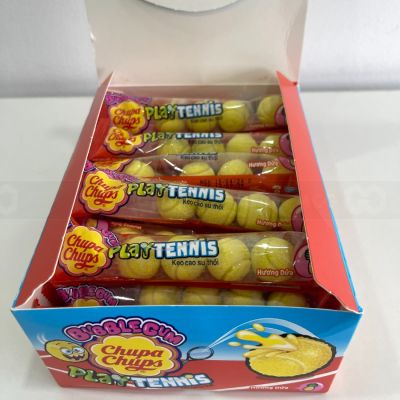 Chupa Chups Tennis Ball Bubblegum Pineapple Flavor 18g x 20 Packs x 8 Boxes