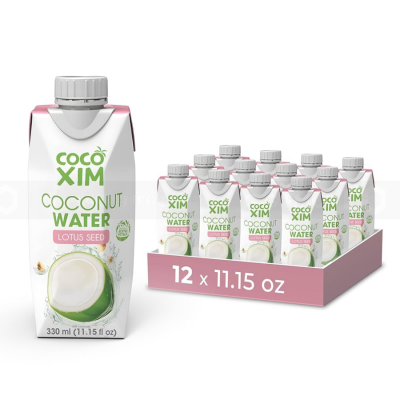 Cocoxim Coconut Water Lotus 330ml x 12 Bottle