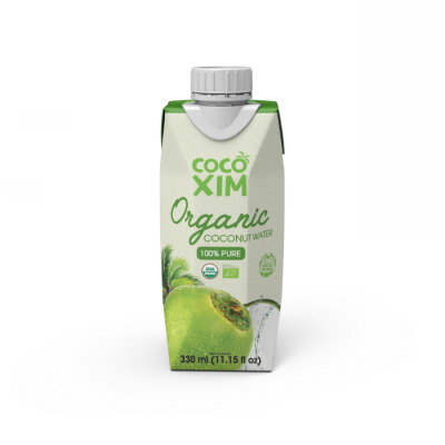 Cocoxim Organic Pure Coconut Water 330ml x 12 Bottles