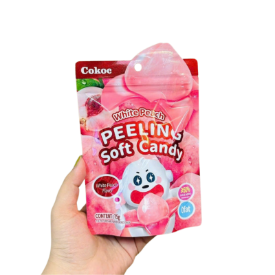 Cokoc Peach Flavored Peeled Gummy Candy 75g