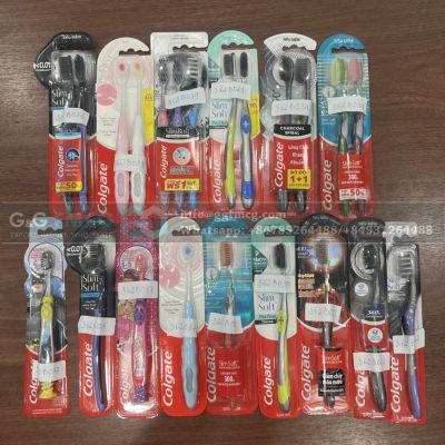 Wholesale Colgate Slimsoft Flex Clean Charcoal Set 2 Pcs x 12 Packs