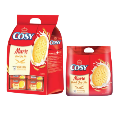 Cosy Biscuits Marie Taste Milk 576g (24g x 24 Bags) x 8 Bags
