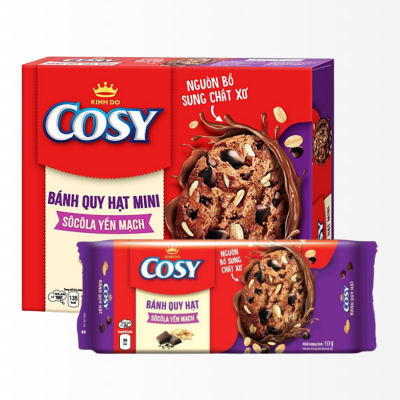 Cosy Double Chocolate & Oats Cookies 224g x 10 Boxes
