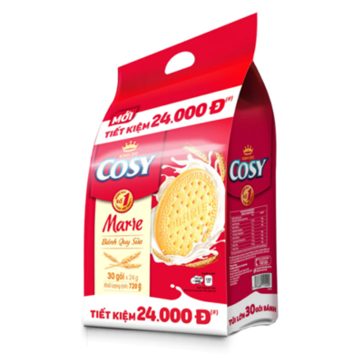 Cosy Marie Milk Biscuits 720g x 8 Bags