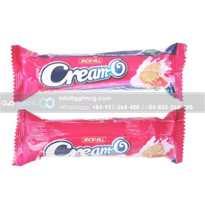Cream-O Sandwich Cookies Strawberry Cream 85g x 24 Bags