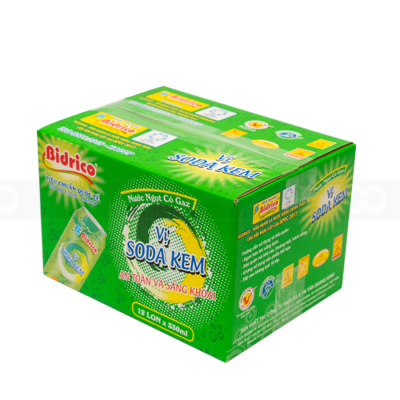 Bidrico Soft Drink Cream Soda 330ml x 24 Cans