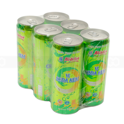 Bidrico Soft Drink Cream Soda 330ml x 24 Cans