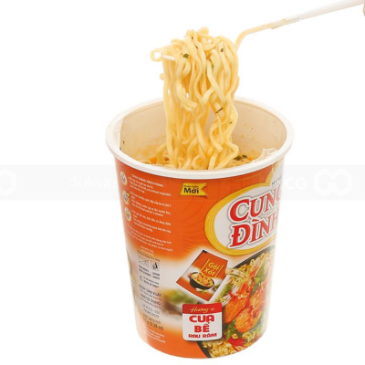 Cung Dinh Crab & Laksa Leaves Instant Noodle 65g x 24 cups