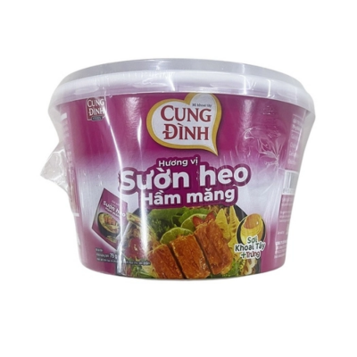 Cung Dinh Sparerib With Bamboo Shoots Instant Noodle 79g x 12 bowls