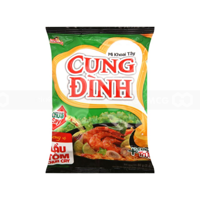 Cung Dinh Spicy & Sour Shrimp Instant Noodle 85g x 30 bags