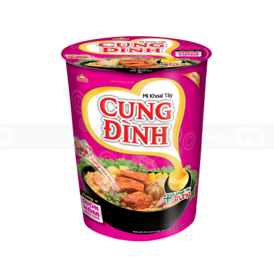 Cung Dinh Stewed Sparerib With Five Fruits Instant Noodle 65g x 24 cups