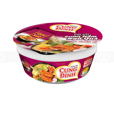 Cung Dinh Stewed Sparerib With Five Fruits Instant Noodle 80g x 12 bowls