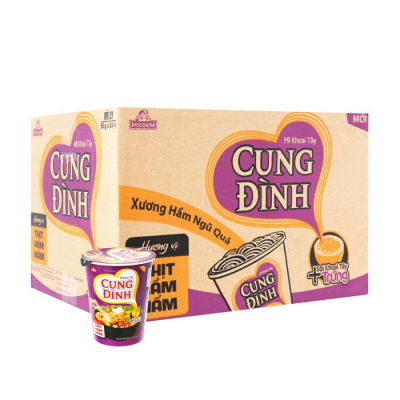 Cung Dinh Stewed Sparerib With Five Fruits Instant Noodle 65g x 24 cups
