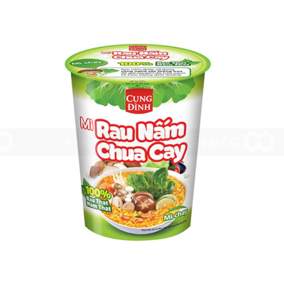 Cung Dinh Vegetarian Instant Noodle 69g x 24 cups