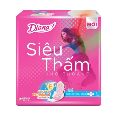 Diana Super Dry Ultra Thin Wings 8P x 48 Pack