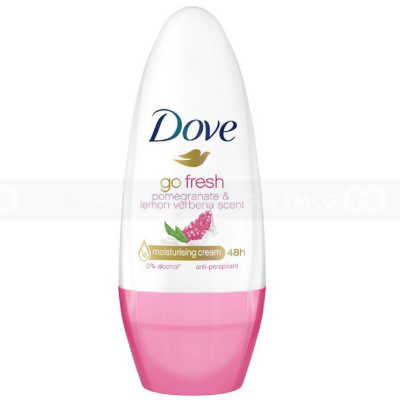Wholesale Dove Deodorant Roll on Pomegranate 40ml x 24 tubes