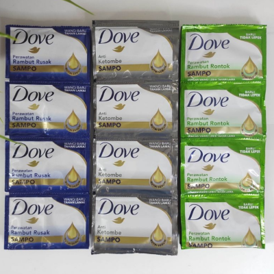 Dove Shampoo Anti Ketombe & Rambut Rontok 9ml x 480 pcs