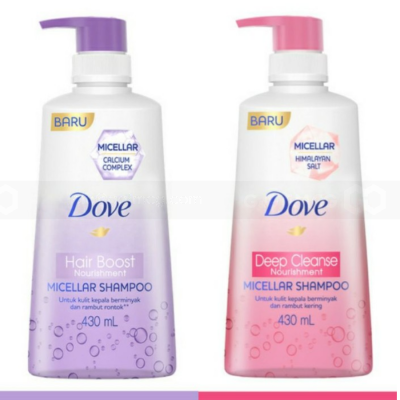 Dove Shampoo Micellar Deep Cleanse 430ml x 12 pcs