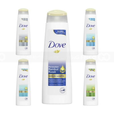 Dove Shampoo Rambut Berkilau 135ml x 24 pcs