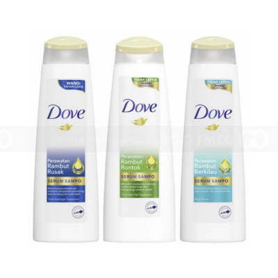 Dove Shampoo Rambut Berkilau 290ml x 12 pcs