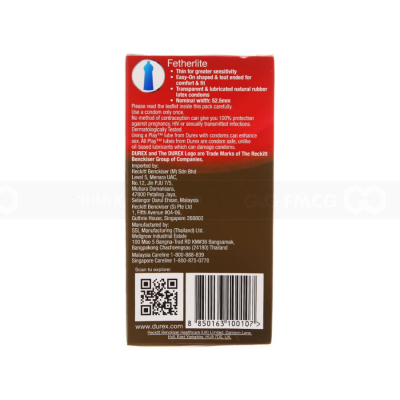 Durex Comdom Fetherlite 12 pcs x 144 Boxes