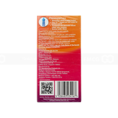 Durex Comdom Pleasuremax 12 pcs x 144 Boxes