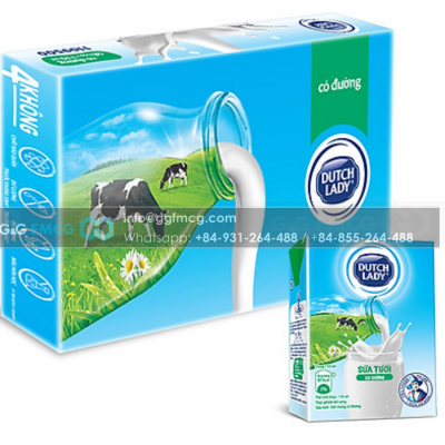 Dutch Lady UHT Fresh Milk 110ml x 48 boxes