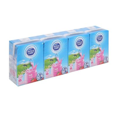 Dutch Lady UHT Strawberry Milk 110ml x 48