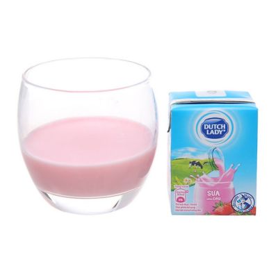 Dutch Lady UHT Strawberry Milk 110ml x 48