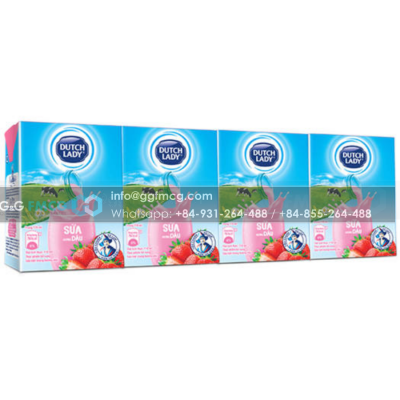 Dutch Lady UHT Strawberry Milk 110ml x 48