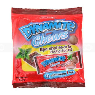 Dynamite Chews Chocolate Mint Filling 125g x 36 Bags