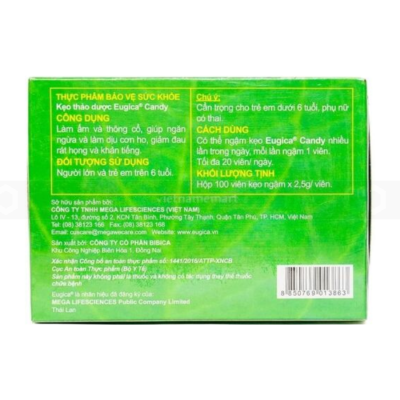 Eugica Herbal Candy Reducing Cough 100 Pcs x 50 Boxes