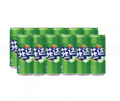 Wholesale Fanta Green Apple Flavor Can 330ml x 24 Cans 