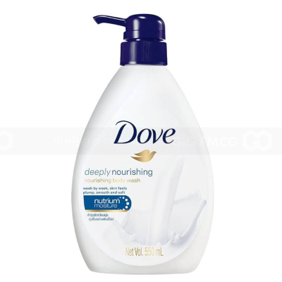 Wholesale Dove Body Wash Deeply Nourishing 550ml x 12 pump bottles