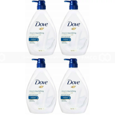 Wholesale Dove Body Wash Deeply Nourishing 1000ml x 12 pump bottles