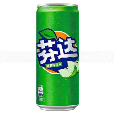 Wholesale Fanta Green Apple Flavor Can 330ml x 24 Cans 