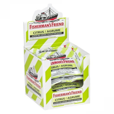 Fisherman's Friend Sugarfree Candy Citrus 25g x 24 Packs x 12 Boxes