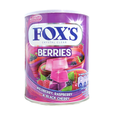 Fox's Berries Candy Mixed 3 Flavors 180g x 12 Boxes