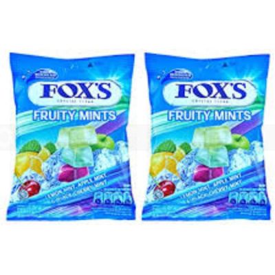 Wholesale Fox's Candy Fruity Mints Bag 90gr x 24 bags 