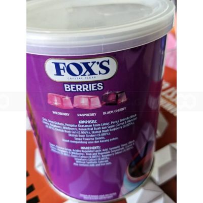 Wholesale Fox's Tin Candy Berries 180gr x 12 tins
