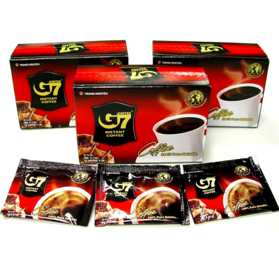 Wholesale G7 Pure Black Instant Coffee 2g x 15 Sachets x 24 Boxes