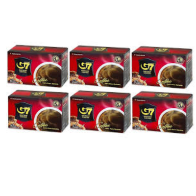 Wholesale G7 Pure Black Instant Coffee 2g x 15 Sachets x 24 Boxes