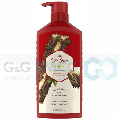 Old Spice 2in1 Timber Shampoo 650ml