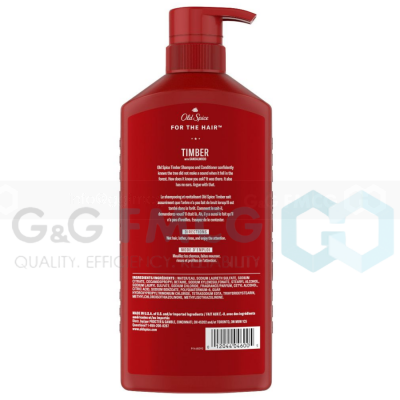 Old Spice 2in1 Shampoo PureSports 650ml x 4 Bottles