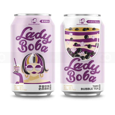 Wholesale Madam Hong Taro Bubble Tea Drink 315ml x 24 cans